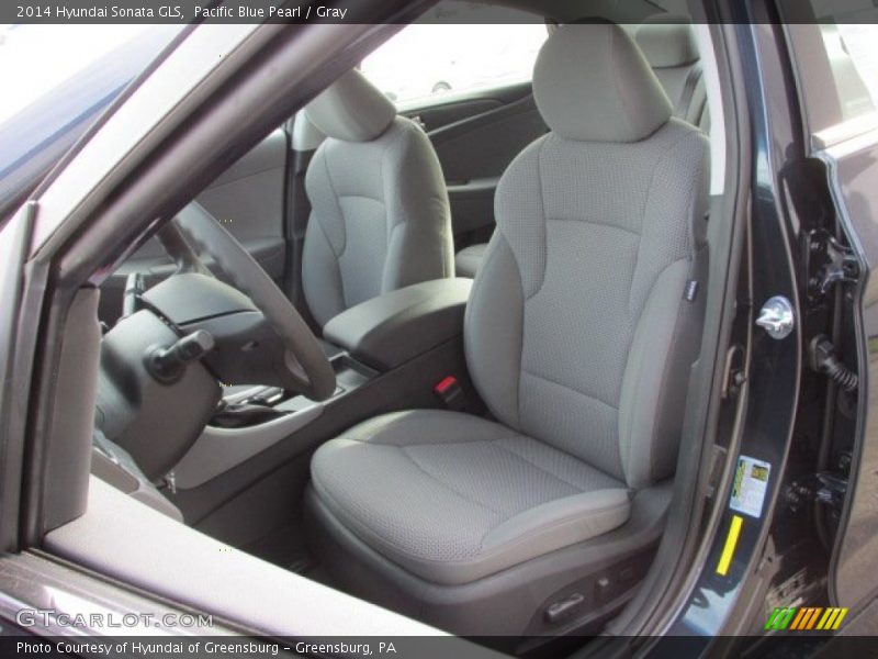 Pacific Blue Pearl / Gray 2014 Hyundai Sonata GLS