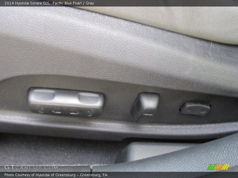 Pacific Blue Pearl / Gray 2014 Hyundai Sonata GLS