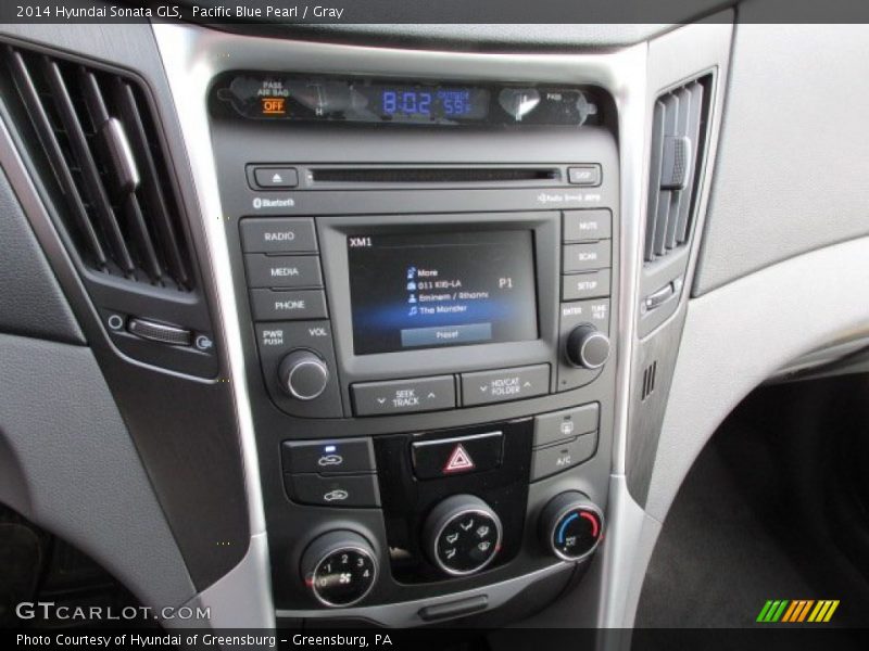 Pacific Blue Pearl / Gray 2014 Hyundai Sonata GLS