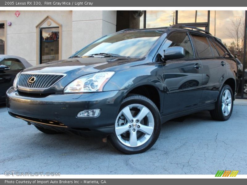 Flint Gray Mica / Light Gray 2005 Lexus RX 330