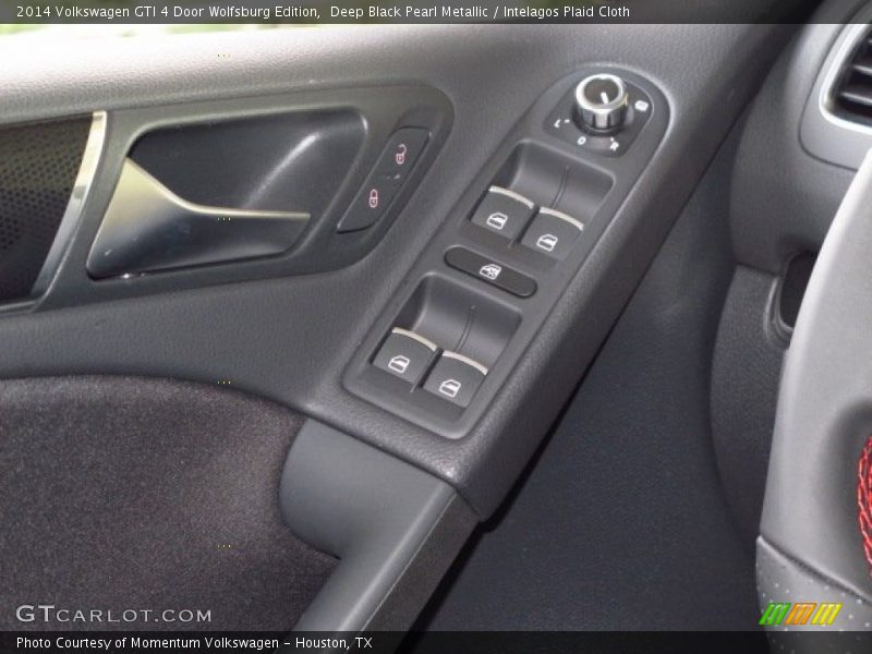 Deep Black Pearl Metallic / Intelagos Plaid Cloth 2014 Volkswagen GTI 4 Door Wolfsburg Edition