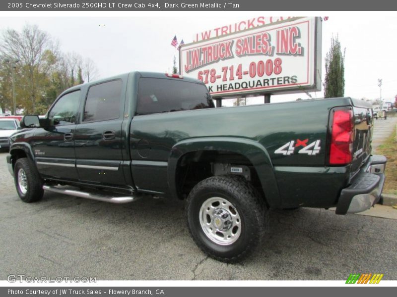 Dark Green Metallic / Tan 2005 Chevrolet Silverado 2500HD LT Crew Cab 4x4