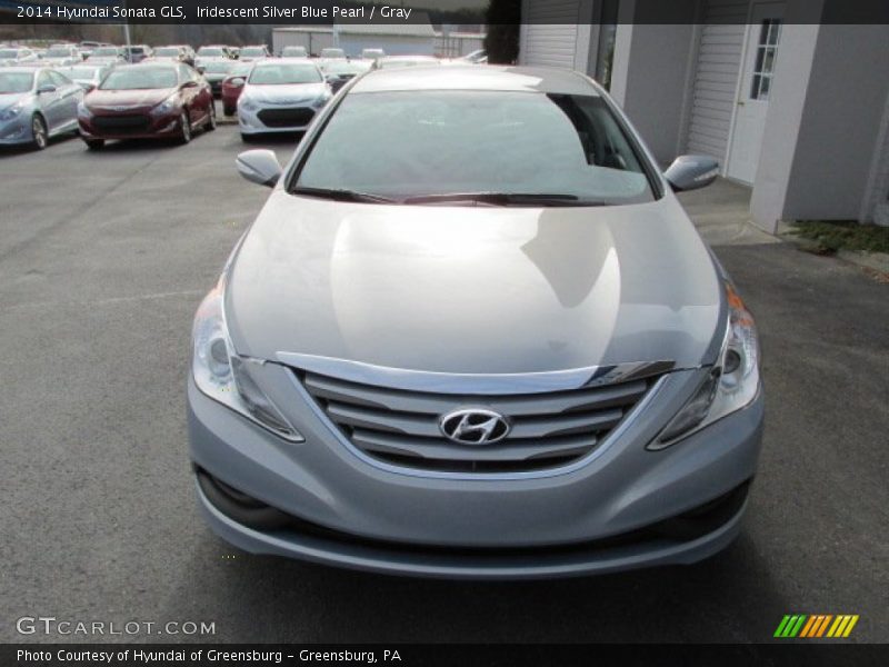 Iridescent Silver Blue Pearl / Gray 2014 Hyundai Sonata GLS