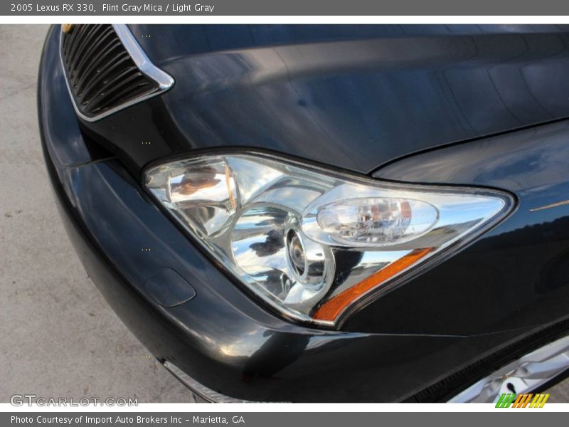 Flint Gray Mica / Light Gray 2005 Lexus RX 330