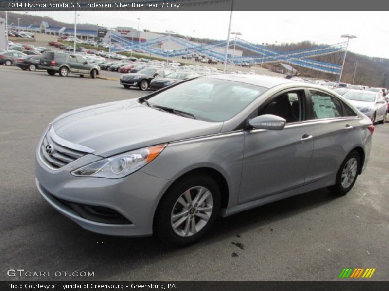 Iridescent Silver Blue Pearl / Gray 2014 Hyundai Sonata GLS