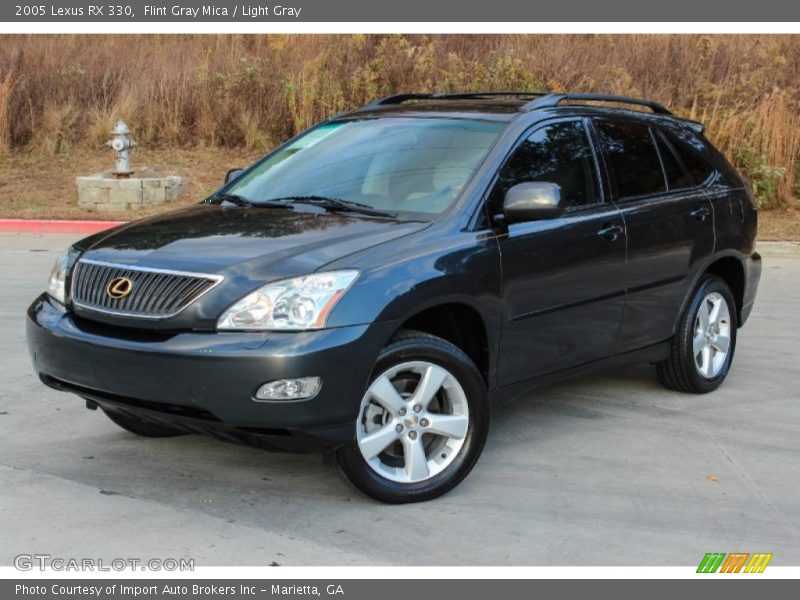 Flint Gray Mica / Light Gray 2005 Lexus RX 330