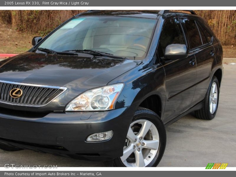 Flint Gray Mica / Light Gray 2005 Lexus RX 330
