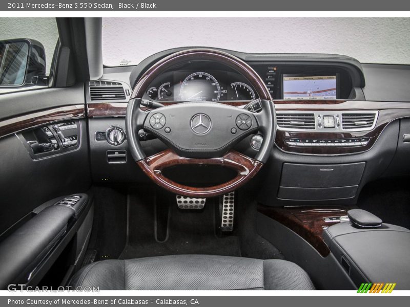 Black / Black 2011 Mercedes-Benz S 550 Sedan