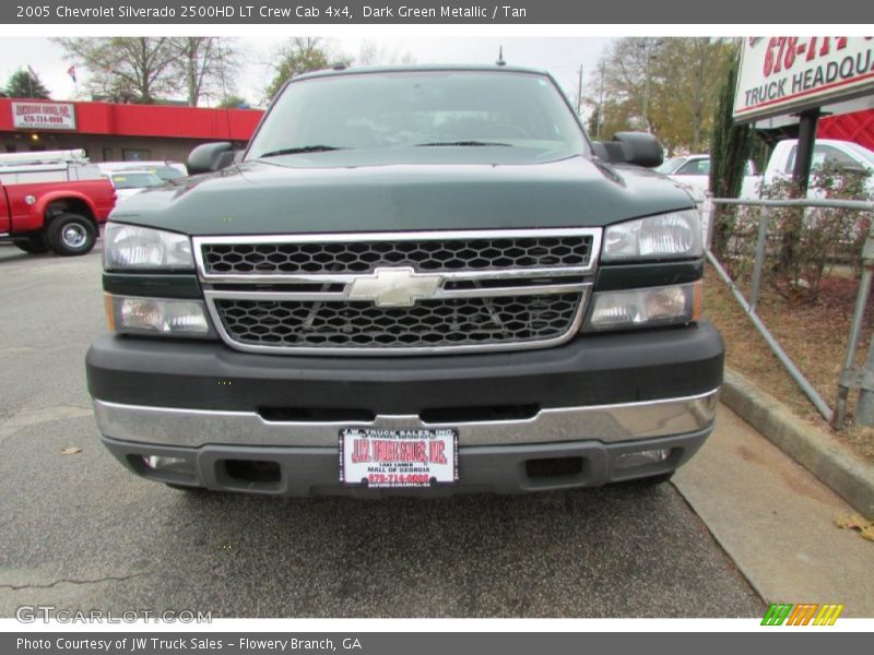 Dark Green Metallic / Tan 2005 Chevrolet Silverado 2500HD LT Crew Cab 4x4