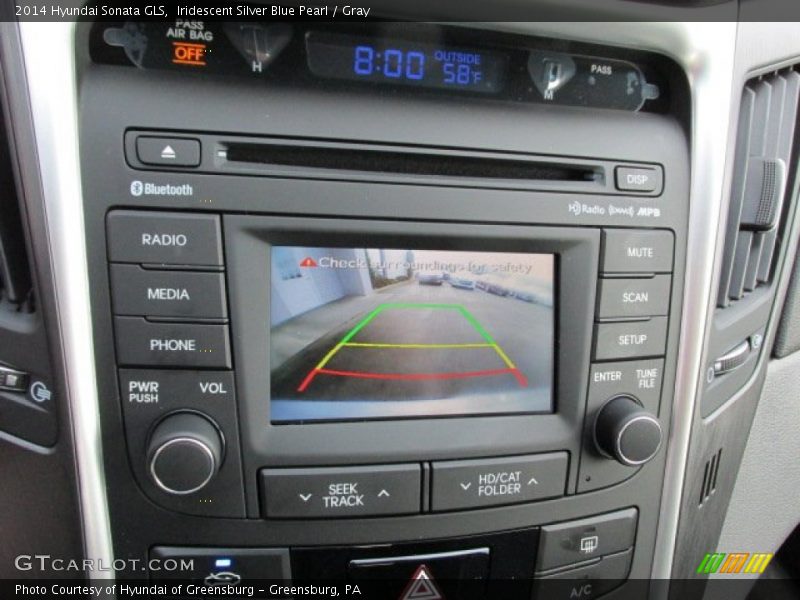 Iridescent Silver Blue Pearl / Gray 2014 Hyundai Sonata GLS
