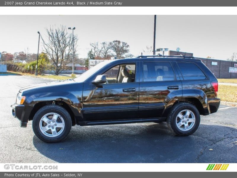 Black / Medium Slate Gray 2007 Jeep Grand Cherokee Laredo 4x4