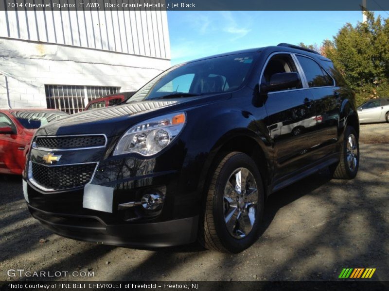 Black Granite Metallic / Jet Black 2014 Chevrolet Equinox LT AWD