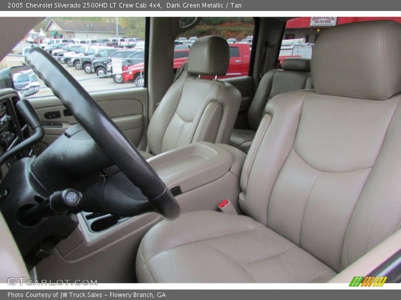 Dark Green Metallic / Tan 2005 Chevrolet Silverado 2500HD LT Crew Cab 4x4