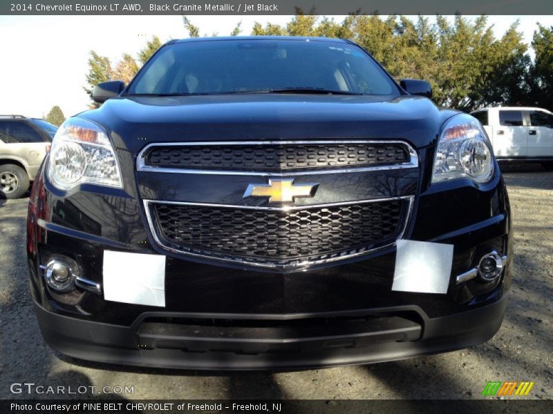 Black Granite Metallic / Jet Black 2014 Chevrolet Equinox LT AWD