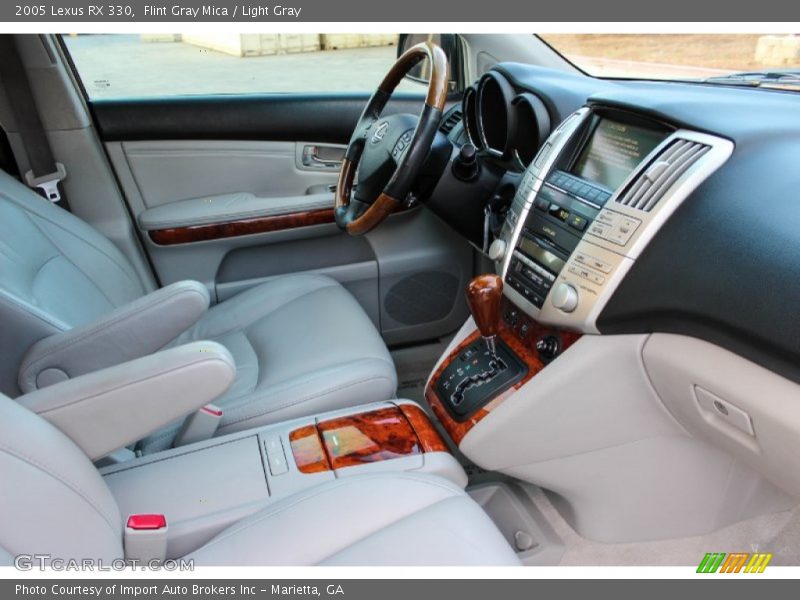 Flint Gray Mica / Light Gray 2005 Lexus RX 330