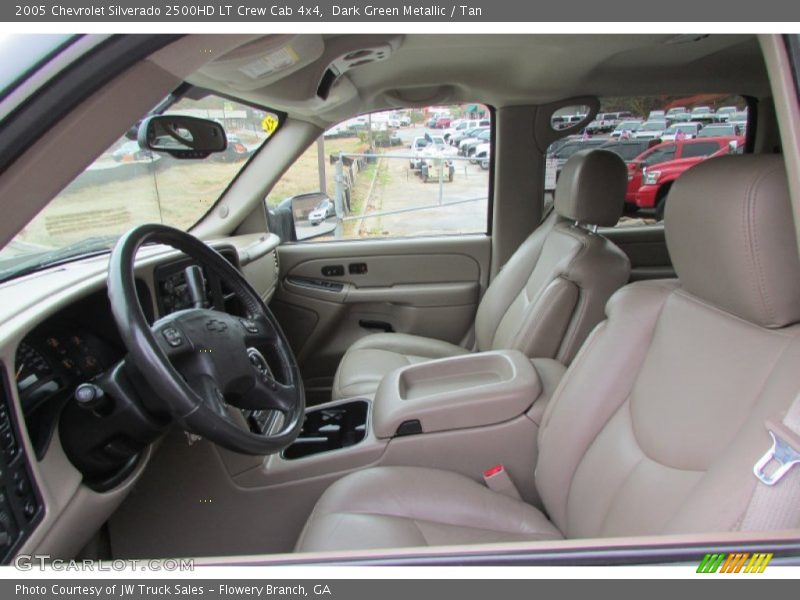 Dark Green Metallic / Tan 2005 Chevrolet Silverado 2500HD LT Crew Cab 4x4