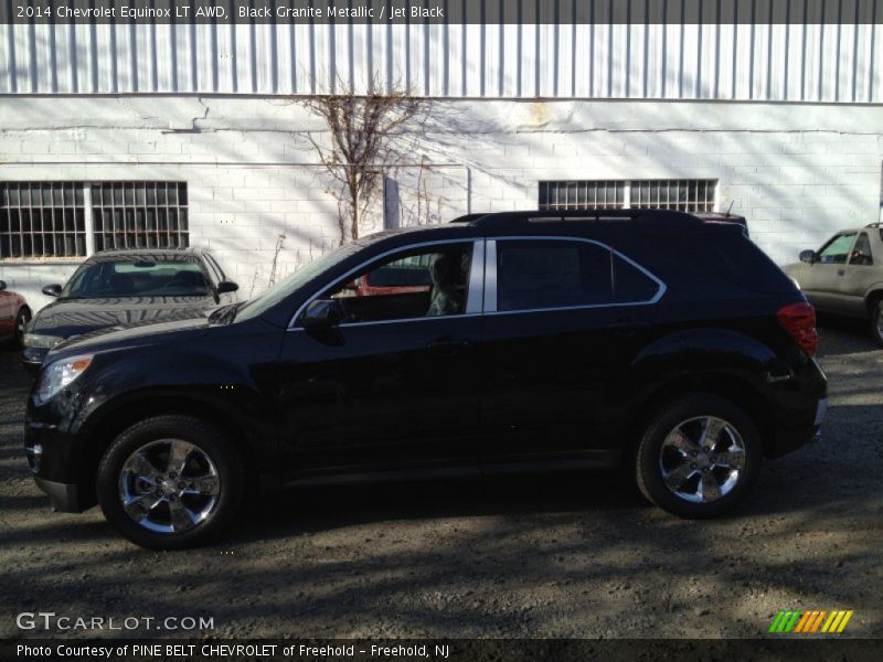 Black Granite Metallic / Jet Black 2014 Chevrolet Equinox LT AWD