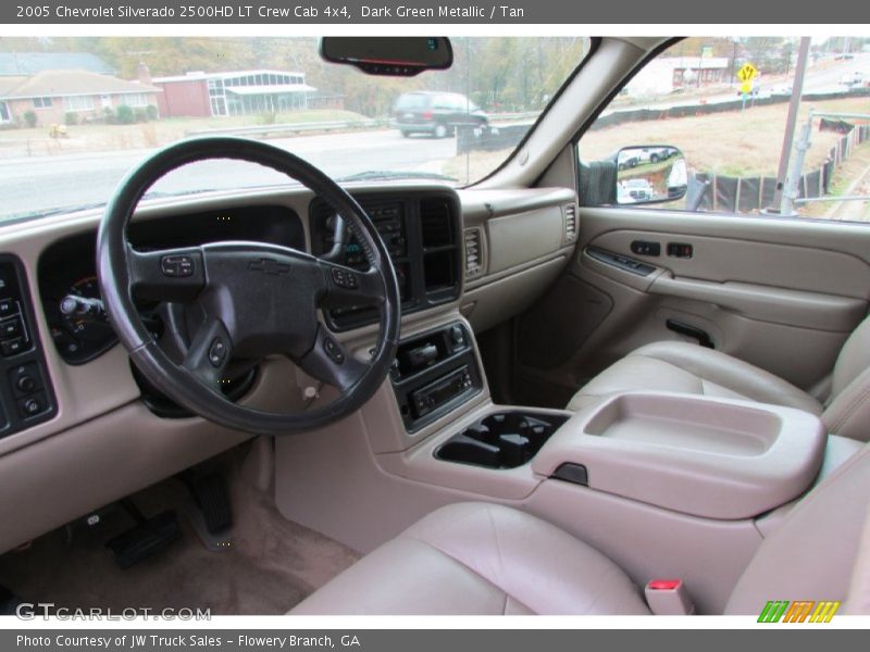 Dark Green Metallic / Tan 2005 Chevrolet Silverado 2500HD LT Crew Cab 4x4