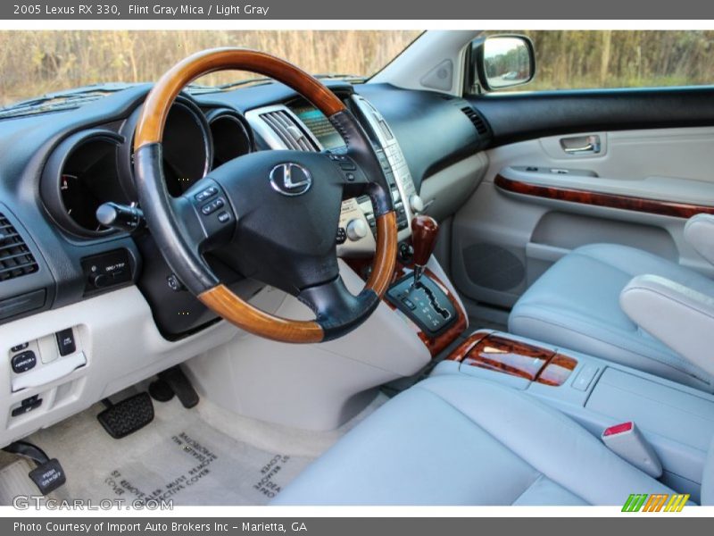 Flint Gray Mica / Light Gray 2005 Lexus RX 330