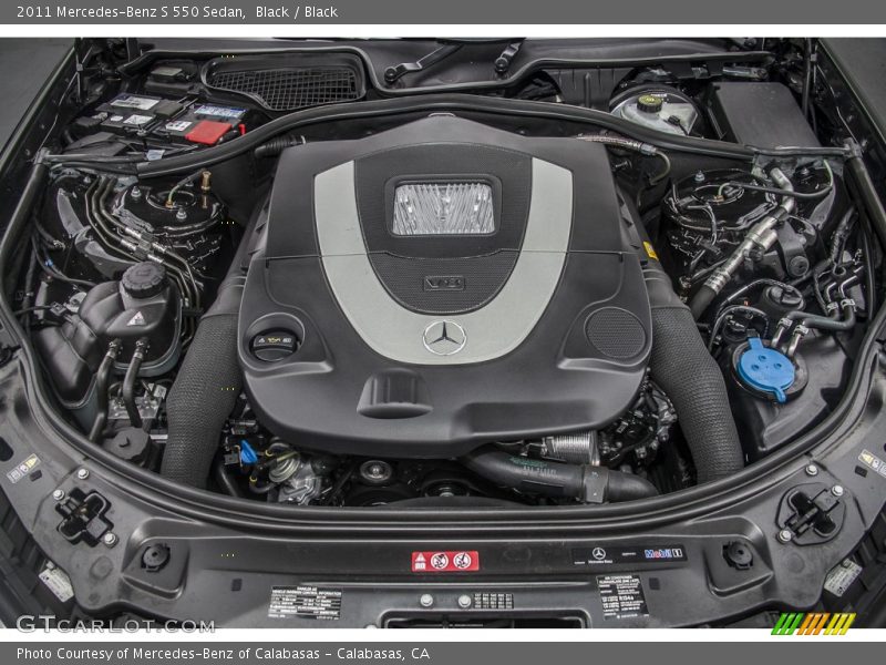 Black / Black 2011 Mercedes-Benz S 550 Sedan