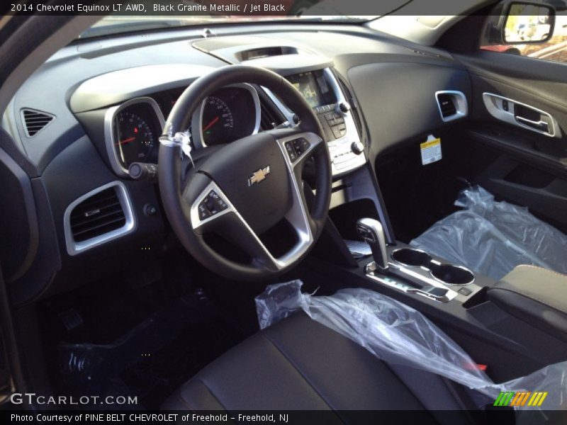 Black Granite Metallic / Jet Black 2014 Chevrolet Equinox LT AWD