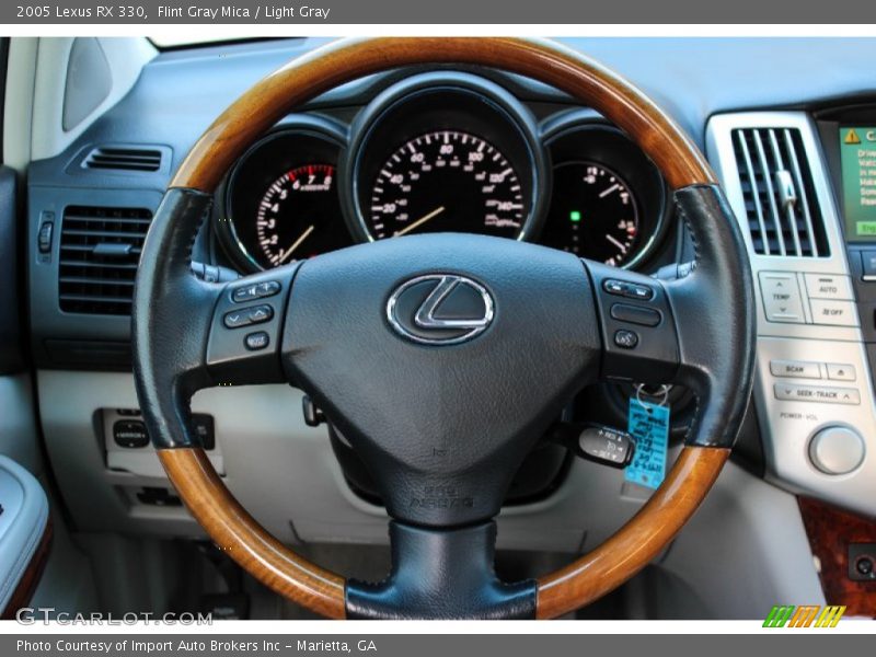 Flint Gray Mica / Light Gray 2005 Lexus RX 330