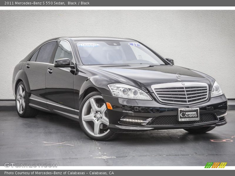 Black / Black 2011 Mercedes-Benz S 550 Sedan
