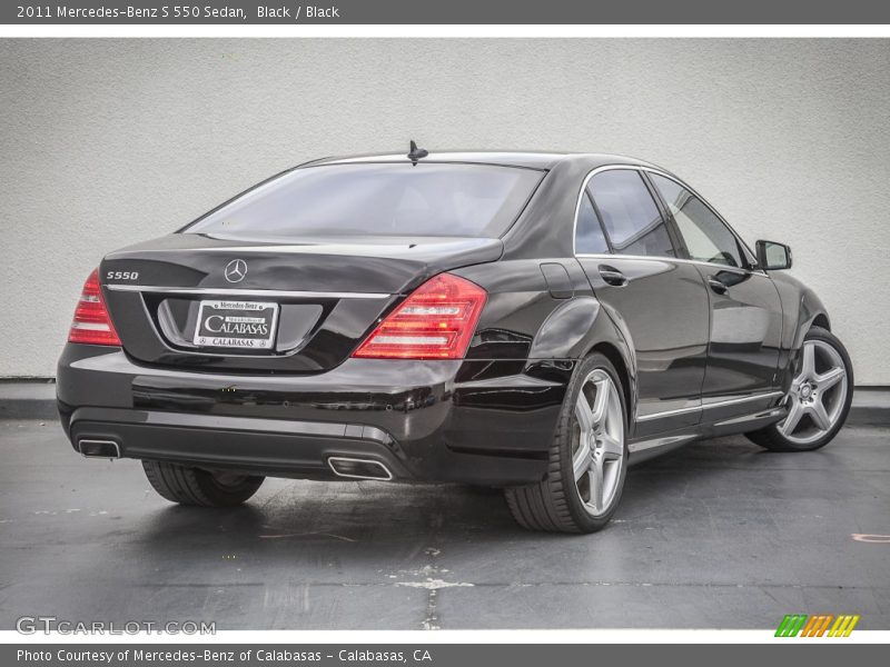 Black / Black 2011 Mercedes-Benz S 550 Sedan