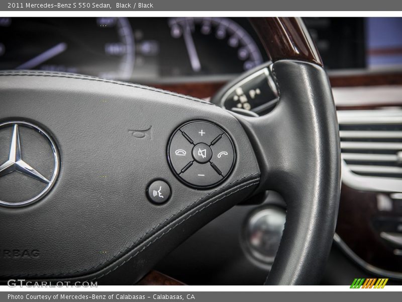 Black / Black 2011 Mercedes-Benz S 550 Sedan