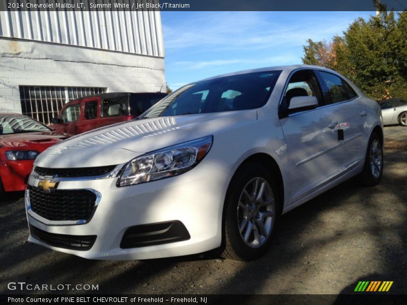 Summit White / Jet Black/Titanium 2014 Chevrolet Malibu LT