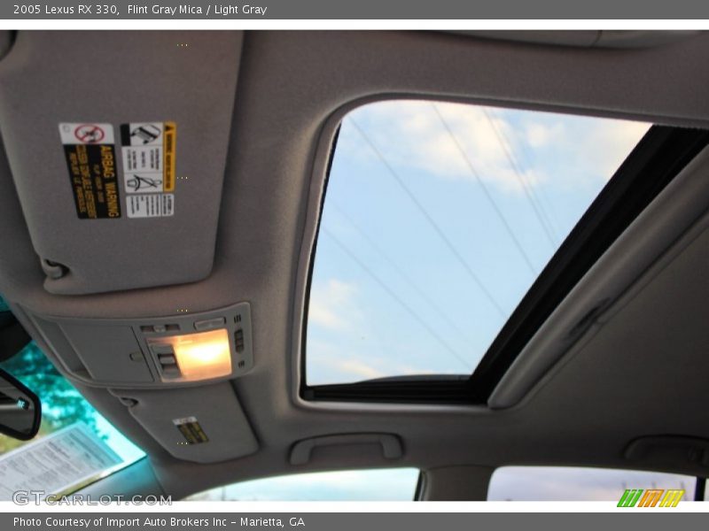 Flint Gray Mica / Light Gray 2005 Lexus RX 330