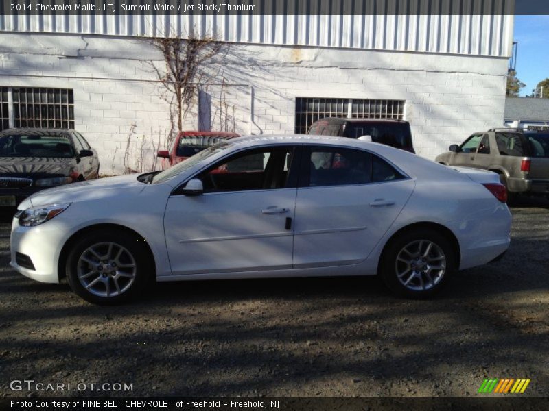 Summit White / Jet Black/Titanium 2014 Chevrolet Malibu LT