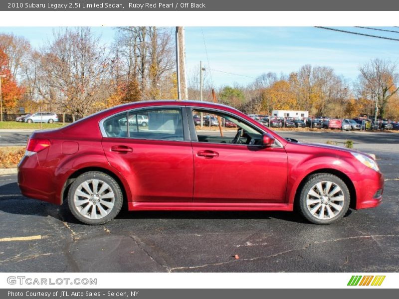 Ruby Red Pearl / Off Black 2010 Subaru Legacy 2.5i Limited Sedan