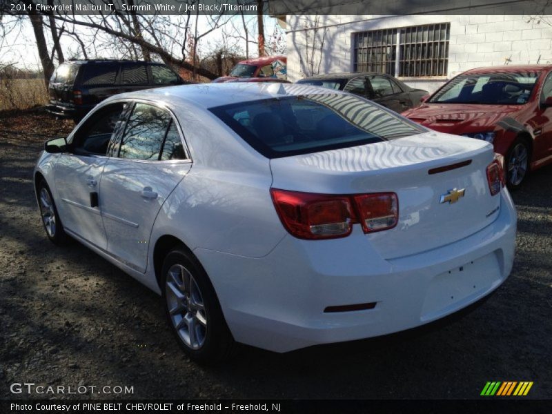 Summit White / Jet Black/Titanium 2014 Chevrolet Malibu LT