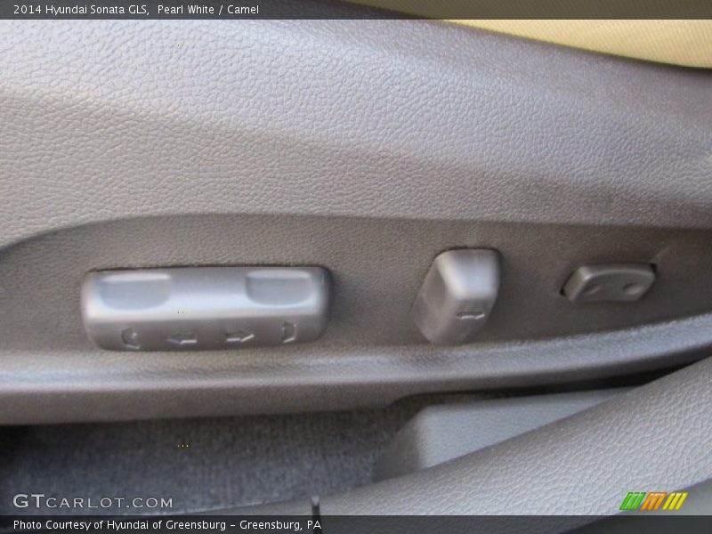 Pearl White / Camel 2014 Hyundai Sonata GLS