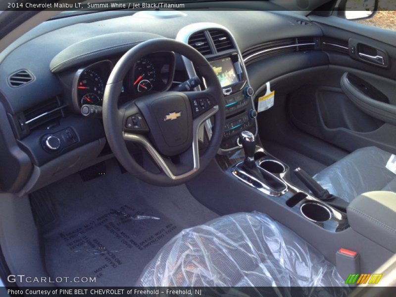 Summit White / Jet Black/Titanium 2014 Chevrolet Malibu LT