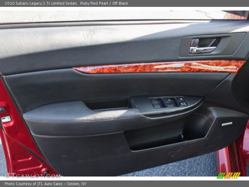Ruby Red Pearl / Off Black 2010 Subaru Legacy 2.5i Limited Sedan