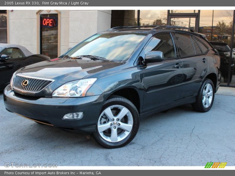 Flint Gray Mica / Light Gray 2005 Lexus RX 330