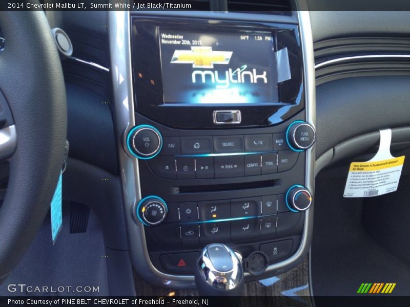 Summit White / Jet Black/Titanium 2014 Chevrolet Malibu LT