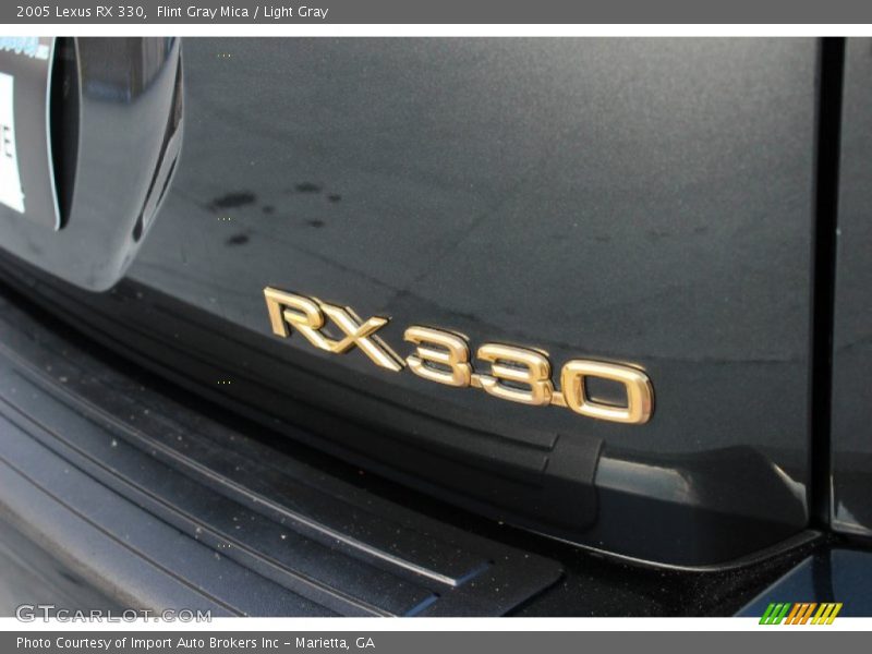 Flint Gray Mica / Light Gray 2005 Lexus RX 330