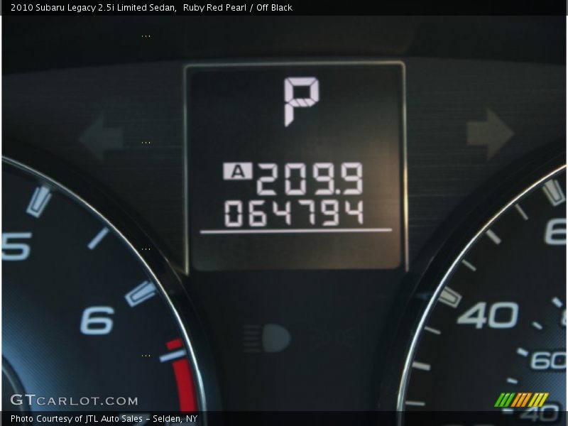Ruby Red Pearl / Off Black 2010 Subaru Legacy 2.5i Limited Sedan