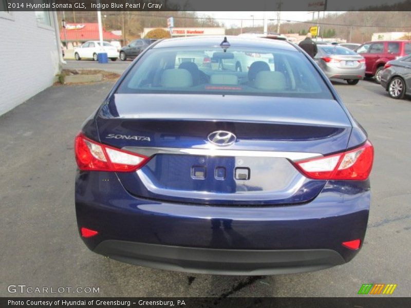 Indigo Blue Pearl / Gray 2014 Hyundai Sonata GLS