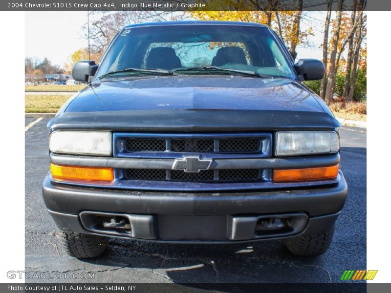 Indigo Blue Metallic / Graphite 2004 Chevrolet S10 LS Crew Cab 4x4