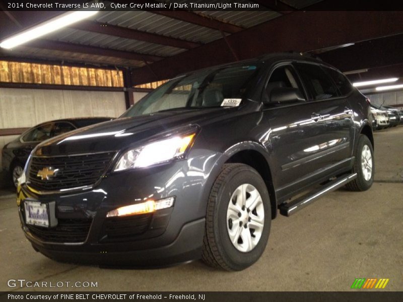 Cyber Grey Metallic / Dark Titanium/Light Titanium 2014 Chevrolet Traverse LS AWD