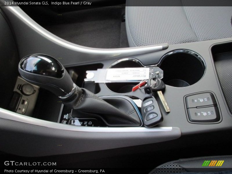 Indigo Blue Pearl / Gray 2014 Hyundai Sonata GLS