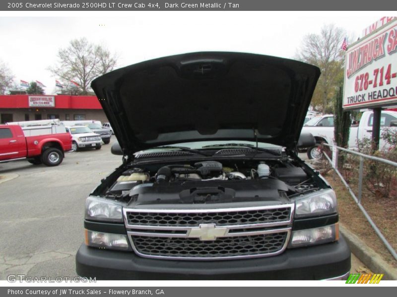 Dark Green Metallic / Tan 2005 Chevrolet Silverado 2500HD LT Crew Cab 4x4