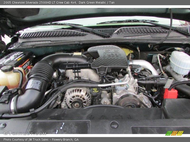 Dark Green Metallic / Tan 2005 Chevrolet Silverado 2500HD LT Crew Cab 4x4