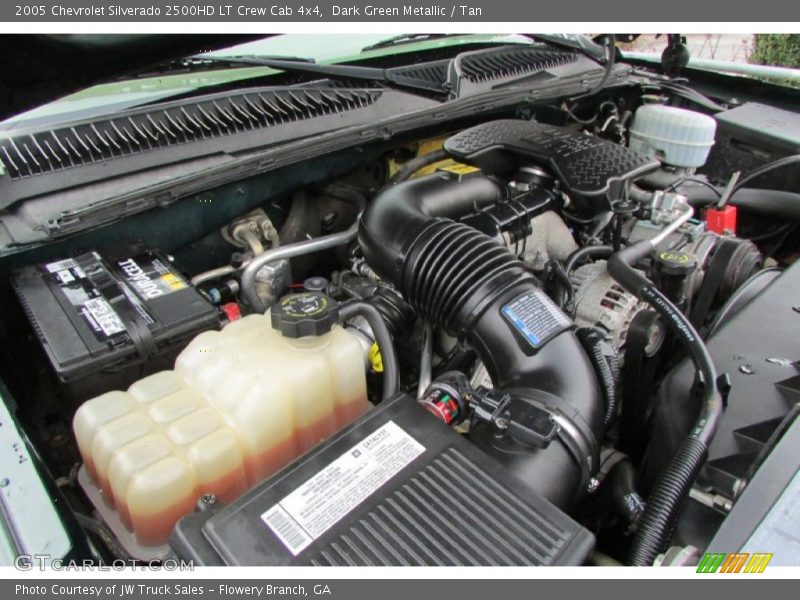 Dark Green Metallic / Tan 2005 Chevrolet Silverado 2500HD LT Crew Cab 4x4