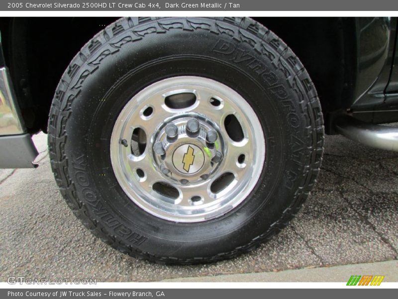 Dark Green Metallic / Tan 2005 Chevrolet Silverado 2500HD LT Crew Cab 4x4