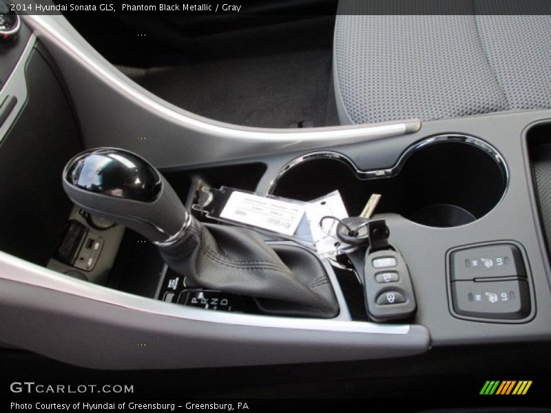 Phantom Black Metallic / Gray 2014 Hyundai Sonata GLS